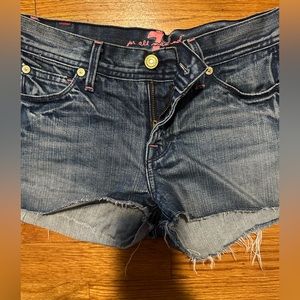 7 for all man kind. Jean shorts. Size 24